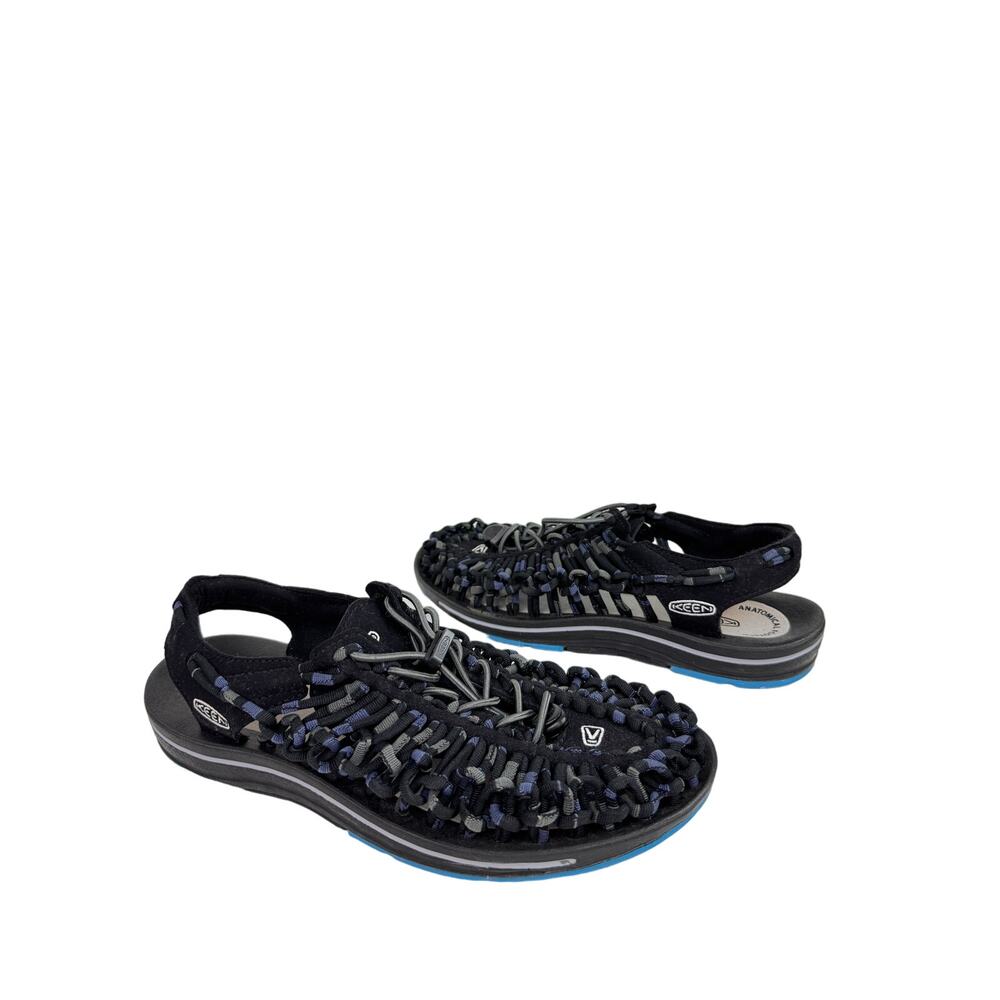 Keen Uneek Unisex Shoes Men 7 / 9 Black Braided Rope Hiking Sandals 1014617